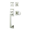 Emtek Transitional Heritage Sectional Brass Entrance Handleset