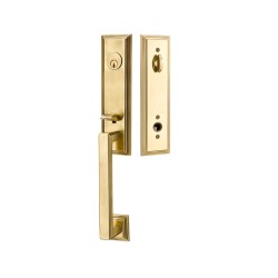 Emtek Wilshire Brass Entrance Handleset