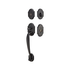 Emtek Nashville Brass Entrance Handleset