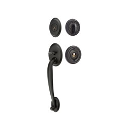 Emtek Saratoga Brass Entrance Handleset