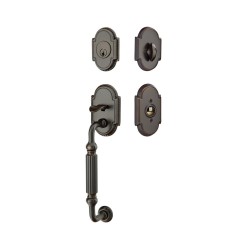 Emtek Knoxville Brass Entrance Handleset