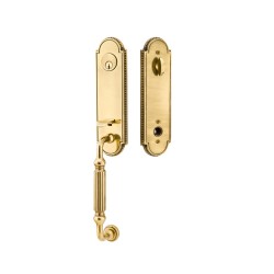 Emtek Orleans Brass Entrance Handleset
