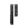 Emtek Arts and Crafts Full Length Brass Entrance Handleset