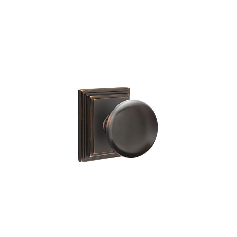 Emtek Providence Knob with Wilshire Rosette