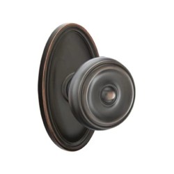 Emtek Waverly Knob with Oval Rosette