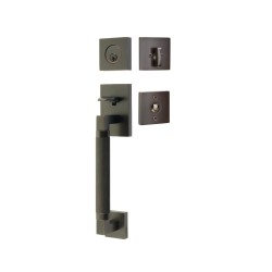 Emtek Hercules Knurled Sectional Entry Handleset