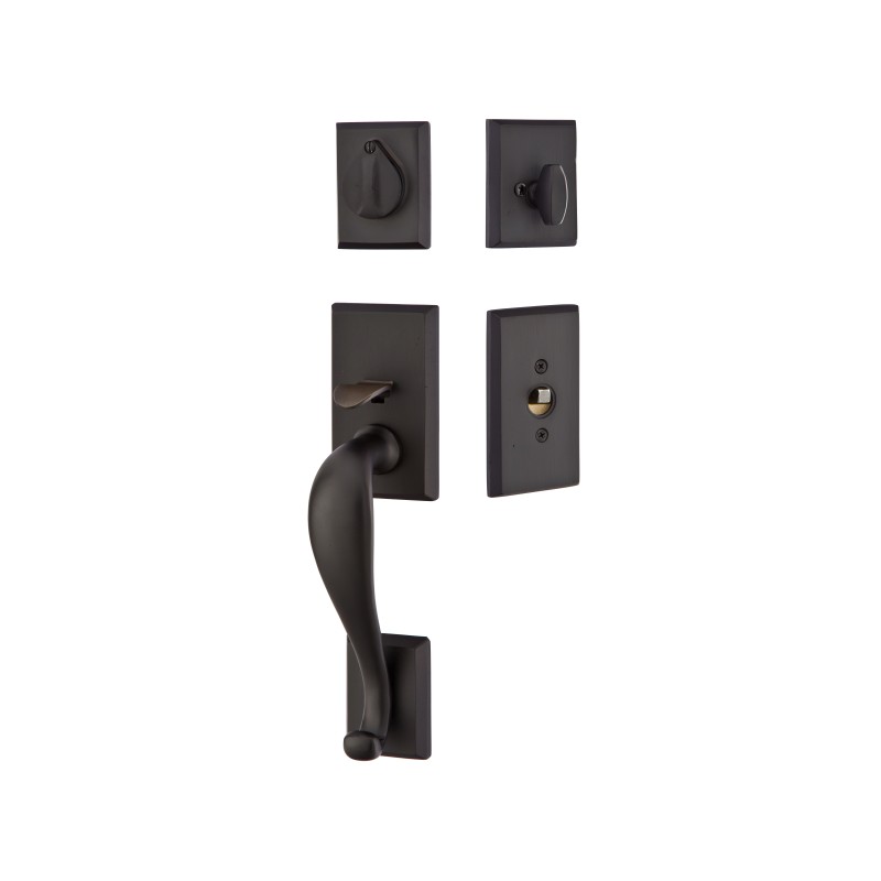 Emtek Rectangular Sectional Entry Handleset
