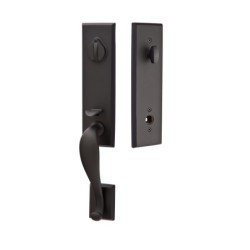 Emtek Rectangular Monolithic Entry Handleset