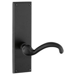 Emtek Rectangular 8-7/8 inch Sandcast Bronze Sideplate