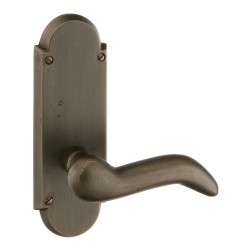 Emtek Style #5 7-1/4 inch Sandcast Bronze Sideplate
