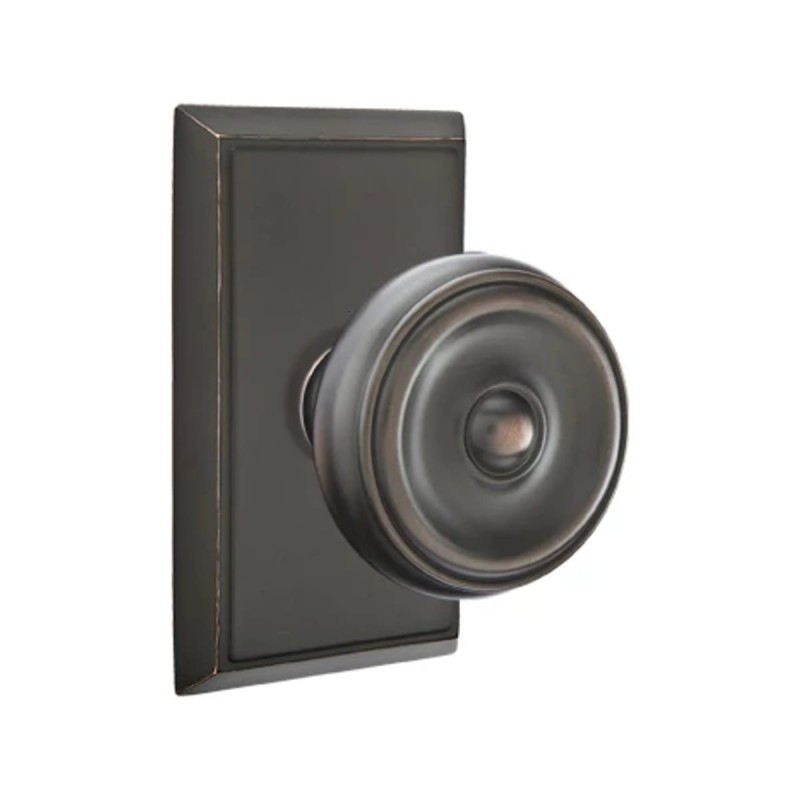 Emtek Waverly Knob with Rectangular Rosette