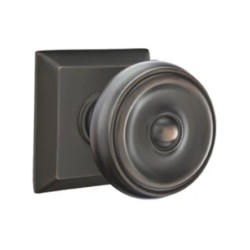 Emtek Waverly Knob with Quincy Rosette