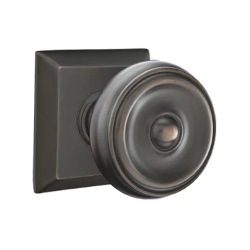 Emtek Waverly Knob with Quincy Rosette