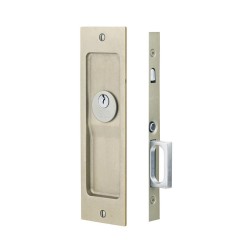 Emtek Rustic Modern Rectangular Pocket Door Mortise Handle