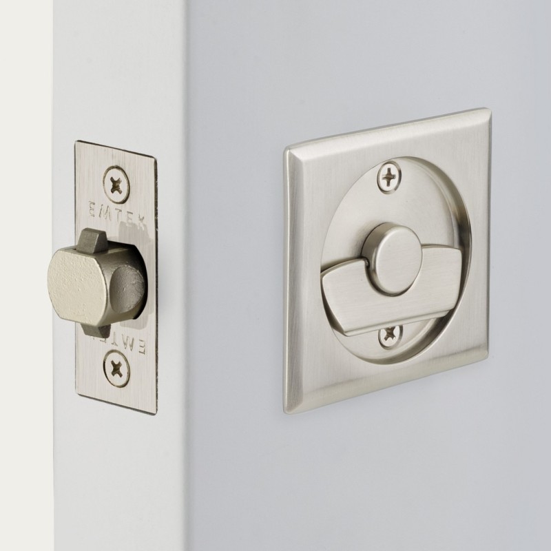 Emtek Square Pocket Door Tubular Handle