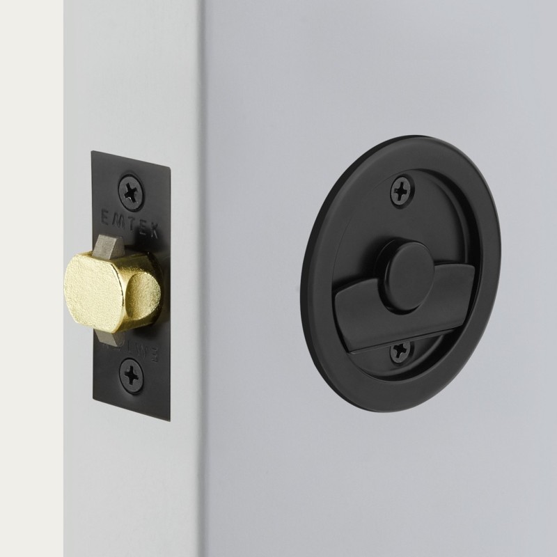 Emtek Round Pocket Door Tubular Handle