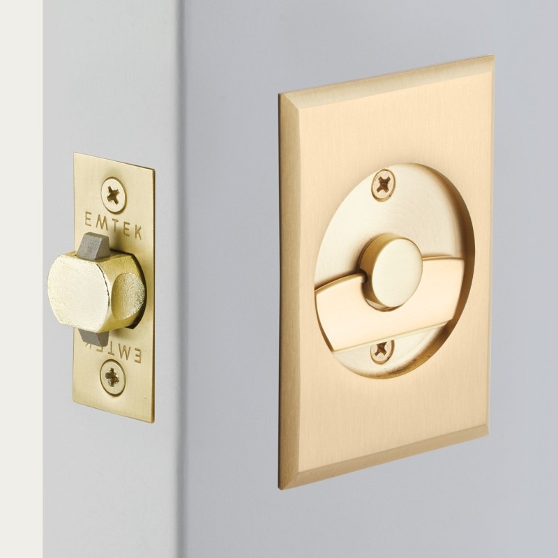 Emtek Rectangular Pocket Door Tubular Handle