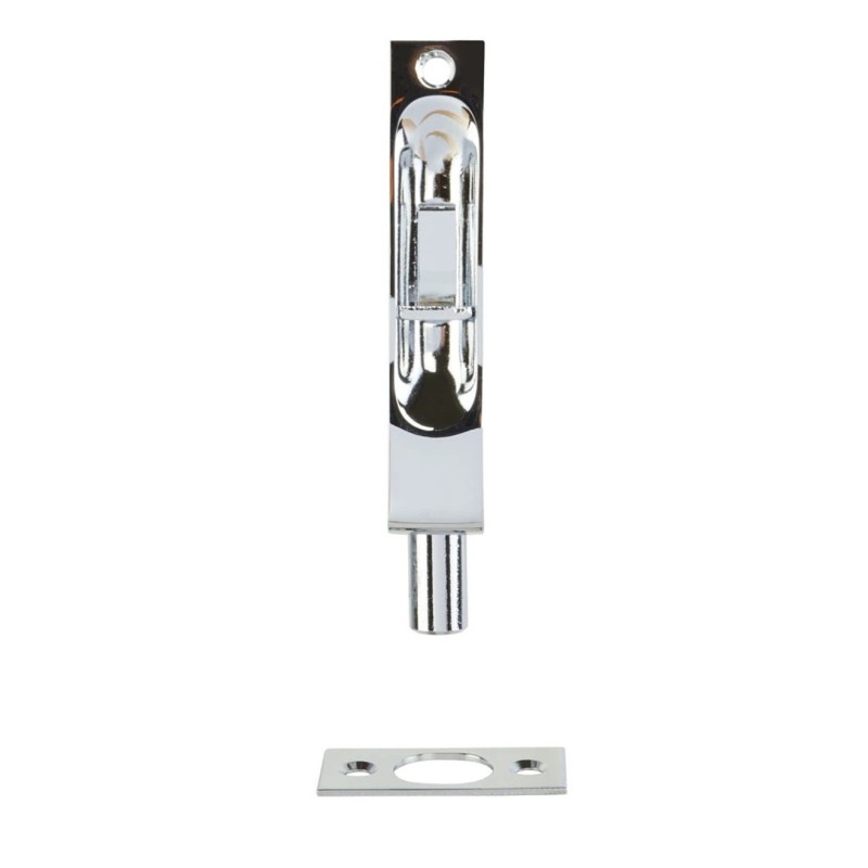 Emtek 4-inch Flush Bolt with Square Corners