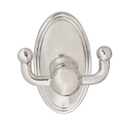 Emtek Traditional Brass Double Hook with Rosette