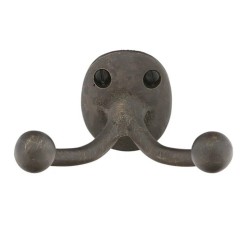 Emtek Sandcast Bronze Double Hook