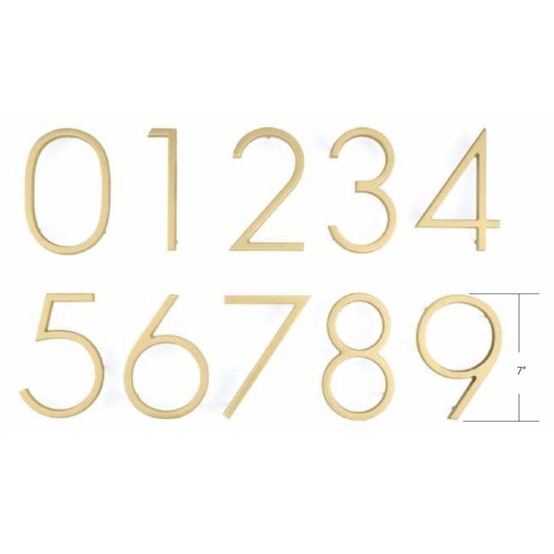 Emtek 7-inch Modern House Numbers