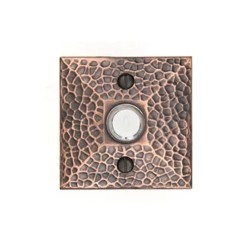 Emtek Hammered Brass Door Bell