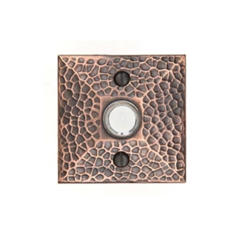 Emtek Hammered Brass Door Bell