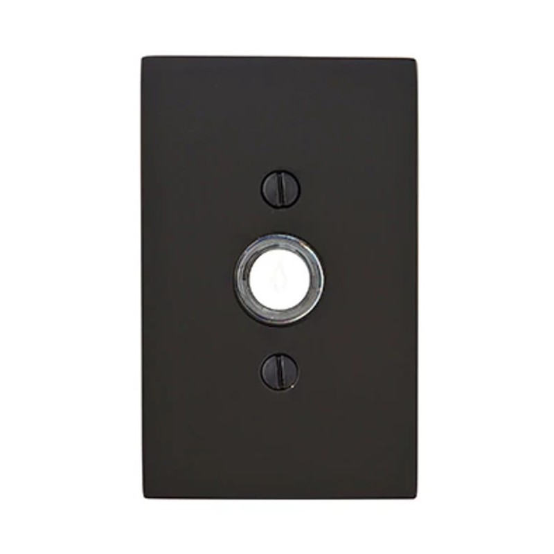 Emtek Modern Rectangular Brass Door Bell
