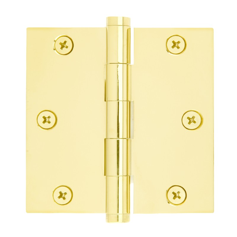 Emtek 96113 Residential Duty 3-1/2" x 3-1/2" Square Corner Solid Brass Hinge