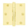 Emtek 96113 Residential Duty 3-1/2" x 3-1/2" Square Corner Solid Brass Hinge