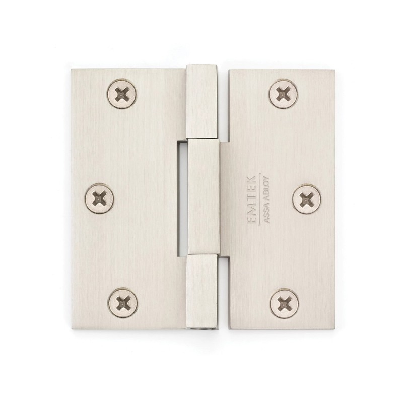 Emtek 96313 Square Barrel 3-1/2" x 3-1/2" Heavy Duty Solid Brass Hinge