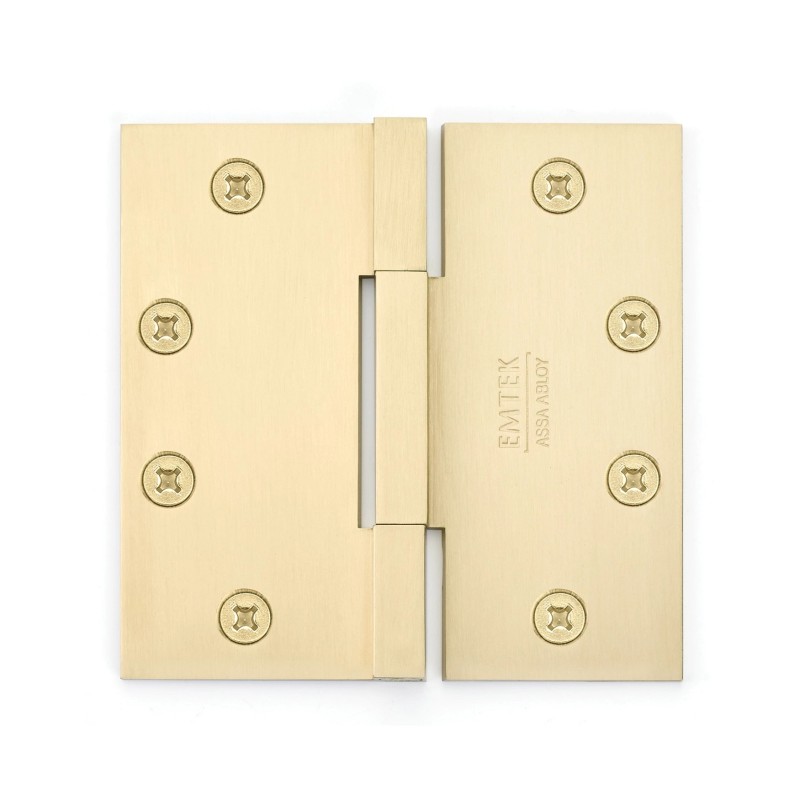 Emtek 96314 Square Barrel 4" x 4" Heavy Duty Solid Brass Hinge