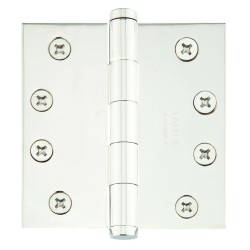 Emtek 96114 Residential Duty 4" x 4" Square Corner Solid Brass Hinge