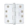 Emtek 96124 Residential Duty 4" x 4" with 1/4"-Radius Corners Solid Brass Hinge