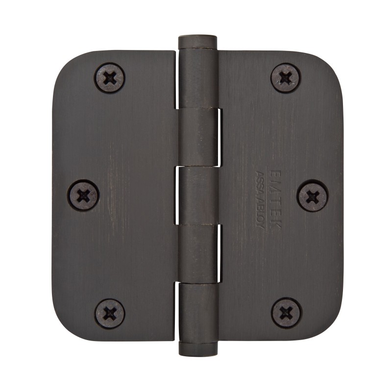 Emtek 96133 Residential Duty 3-1/2" x 3-1/2" with 5/8"-Radius Corners Solid Brass Hinge