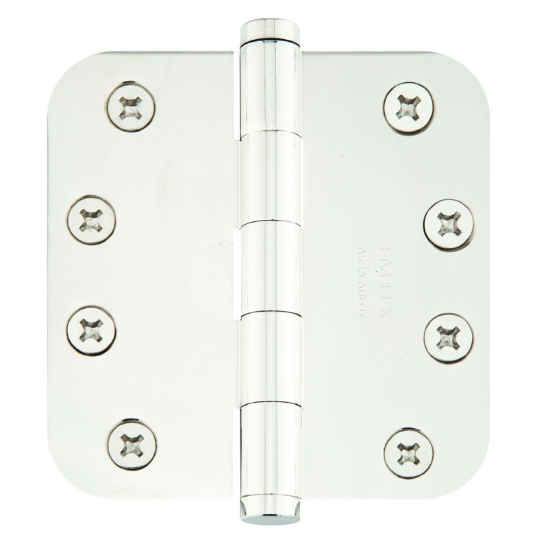 Emtek 96134 Residential Duty 4" x 4" with 5/8"-Radius Corners Solid Brass Hinge