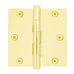 Emtek 96213 Heavy Duty 3-1/2" x 3-1/2" Square Corner Solid Brass Hinge
