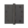 Emtek 96214 Heavy Duty 4" x 4" Square Corner Solid Brass Hinge