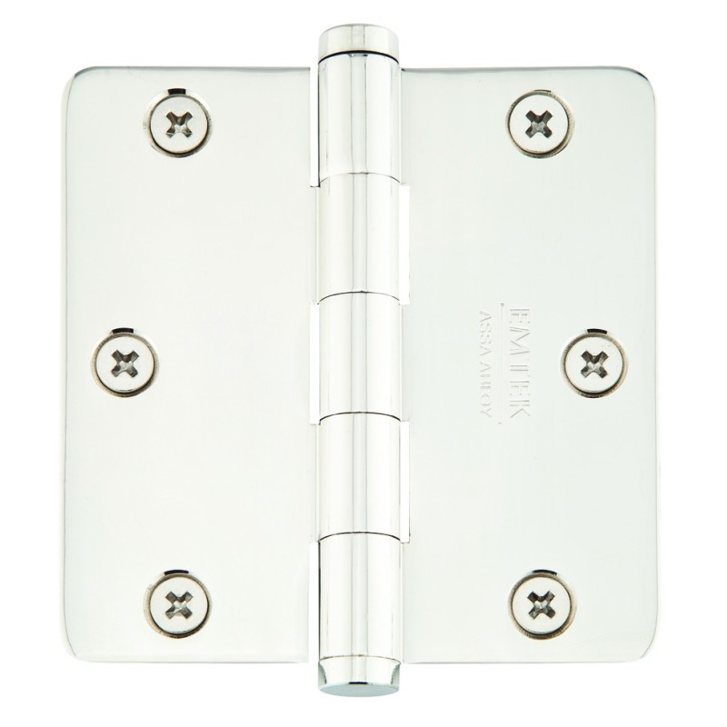 Emtek 96223 Heavy Duty 3-1/2" x 3-1/2" with 1/4"-Radius Corners Solid Brass Hinge