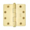 Emtek 96224 Heavy Duty 4" x 4" with 1/4"-Radius Corners Solid Brass Hinge