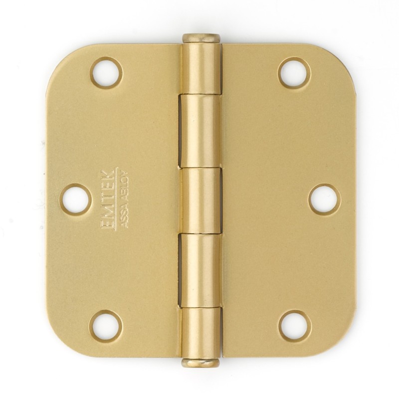 Emtek 96233 Heavy Duty 3-1/2" x 3-1/2" with 5/8"-Radius Corners Solid Brass Hinge