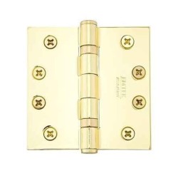 Emtek 96414 Ball Bearing 4" x 4" Square Corner Solid Brass Hinge