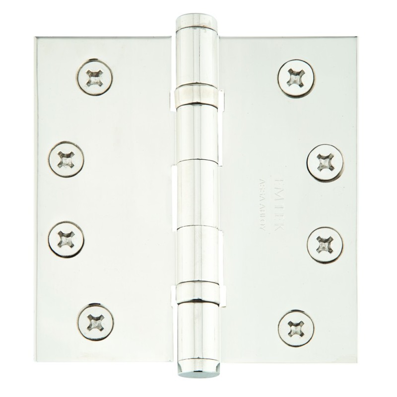 Emtek 96415 Ball Bearing 4-1/2" x 4-1/2" Square Corner Solid Brass Hinge