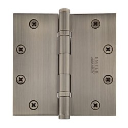 Emtek 96416 Ball Bearing 5" x 5" Square Corner Solid Brass Hinge