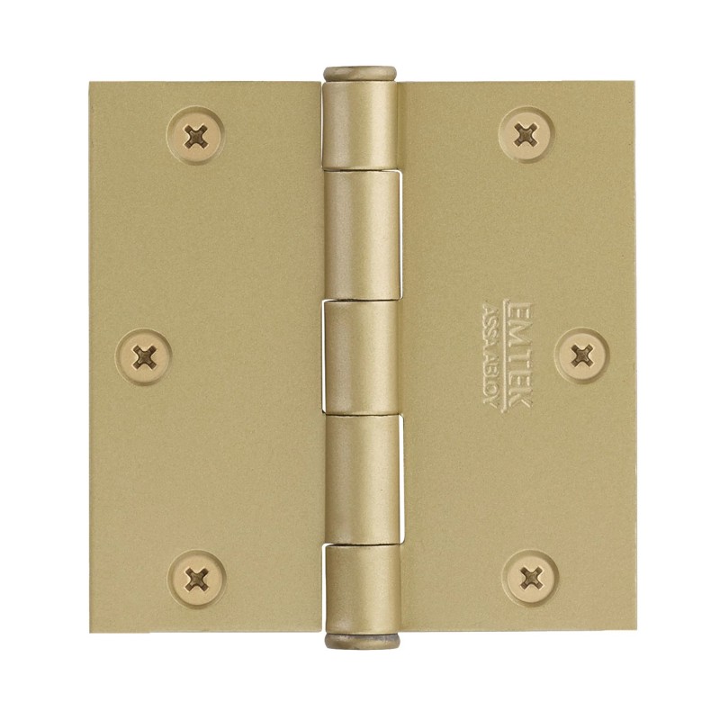 Emtek 91034 Residential Duty 4" x 4" with 5/8"-Radius Corners Steel Hinge