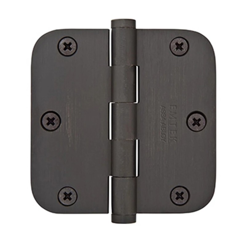 Emtek 91033 Residential Duty 3-1/2" x 3-1/2" with 5/8"-Radius Corners Steel Hinge