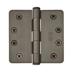 Emtek 92024 Heavy Duty 4" x 4" with 1/4"-Radius Corners Steel Hinge
