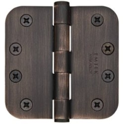 Emtek 92034 Heavy Duty 4" x 4" with 5/8"-Radius Corners Steel Hinge