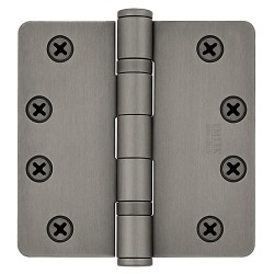 Emtek 94024 Ball Bearing 4" x 4" with 1/4"-Radius Corners Steel Hinge