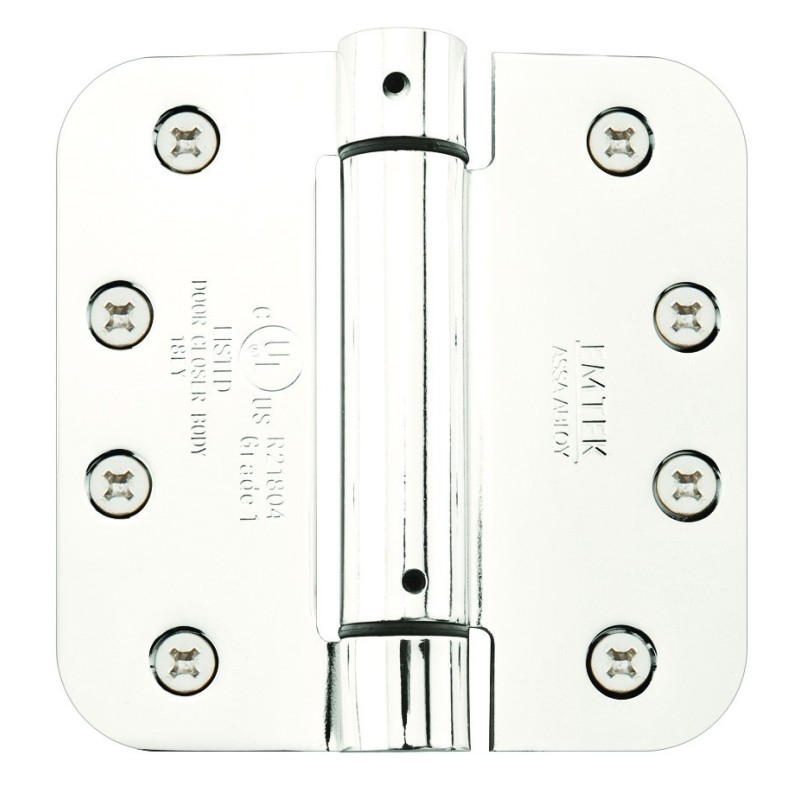 Emtek 95034 Spring Hinge 4" x 4" with 5/8"-Radius Corners